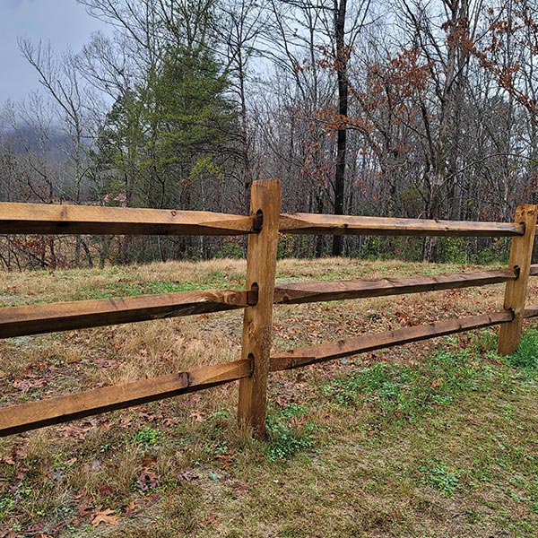 wooden privacy fence
